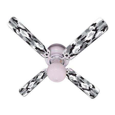 42 in. New Camouflage Ceiling Fan, Camo Black & White